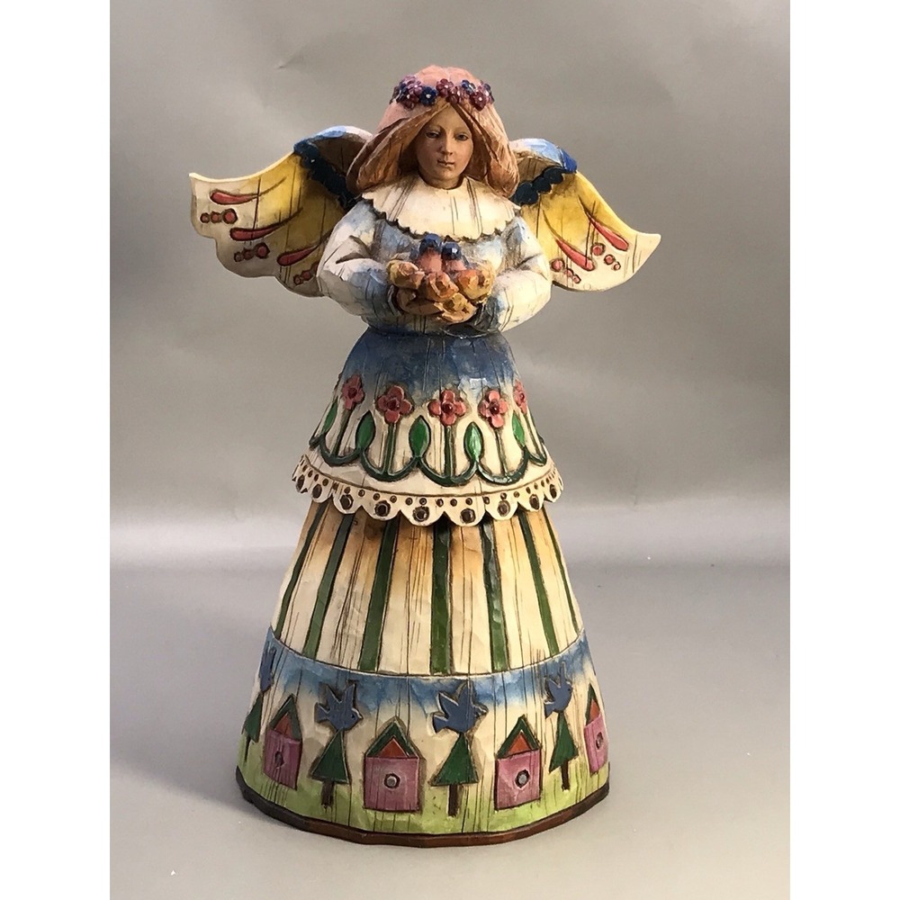 Jim Shore Heartwood Creek Angel "Angel Of Love" 2002 8' X 4.5"
